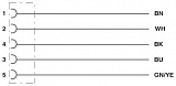 SAC-5P-M12FR/8,0-PUR/M12FRV